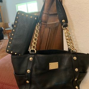 Micheal Kor black leather purse and wallet